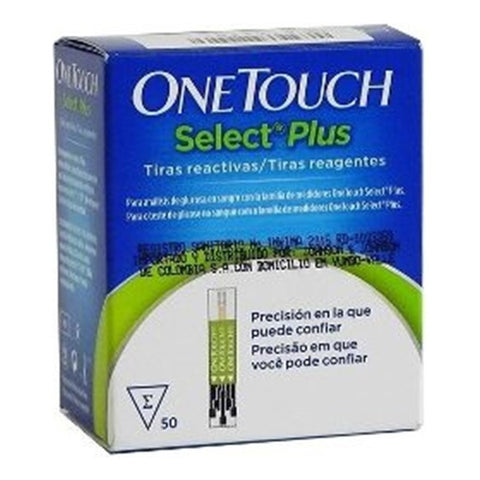 Tirillas Onetouch Select Plus  X 50 Para Glucometria