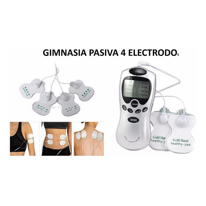 Gimnasia Pasiva Digital 8 Electrodos Electro Muscular