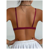 Brasier sexy talla S con cierre frontal sin aros Marron / Negro o Blanco