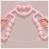 Masajeador piernas de rodillo con anillo giratorio circulacion