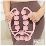 Masajeador piernas de rodillo con anillo giratorio circulacion