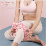 Masajeador piernas de rodillo con anillo giratorio circulacion