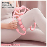 Masajeador piernas de rodillo con anillo giratorio circulacion