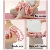 Masajeador piernas 29 rodillos con anillo giratorio  circulacion