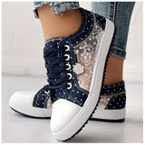 Tenis Casuales talla 41  (26.5) Chicme diseño floral en malla
