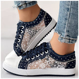 Tenis Casuales talla 41  (26.5) Chicme diseño floral en malla