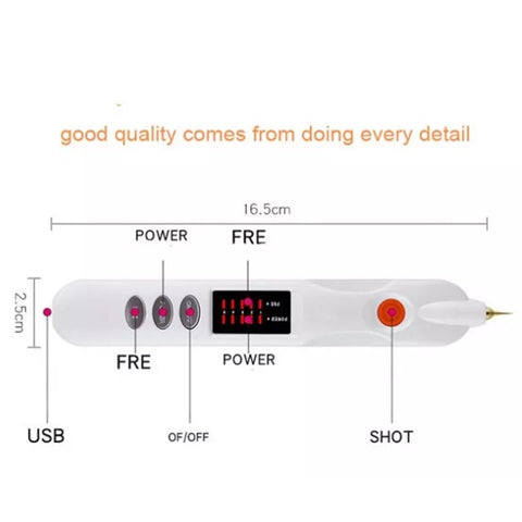 Cauterizador Laser Plasma Pen Co2 Fracc Quita Arrugas Derma pen Lifting