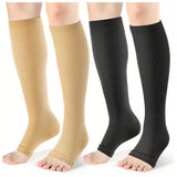 Medias de compresion a la rodilla  para mujeres y hombres sin dedos