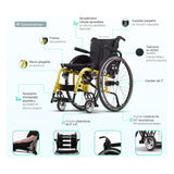 Silla Semideportiva Ergo Live aluminio plegable