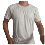 Camiseta Beige Algodon L y S Basica Color Liso Para Hombre Caballero