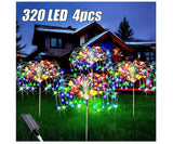 luces Navidad x 4 solares especiales jardin decoracion