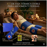 Faja Térmica Doble + Gel + Osmótica abdomen y piernas