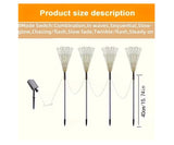 luces Navidad x 4 solares especiales jardin decoracion