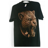 Camiseta hombre talla M estampada tigre con destellos brillantes