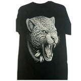 Camiseta hombre talla M estampada tigre con destellos brillantes
