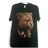 Camiseta hombre talla M estampada tigre con destellos brillantes