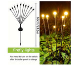 Luces navidad x 8 led solares especial jardines