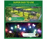 Luces navidad x 8 led solares especial jardines