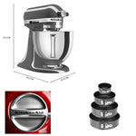 Batidora de Pedestal KitchenAid Artisan 4.7 Lt Rojo + juego de moldes reposteria
