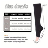 Medias de compresion a la rodilla  para mujeres y hombres sin dedos
