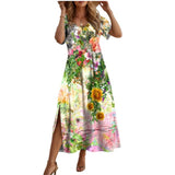 Vestido mujer XL Poliester casual estampado floral primavera verano