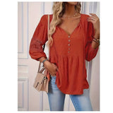 Blusa suelta mujer XL cuello V vestidora
