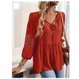 Blusa suelta mujer XL cuello V vestidora