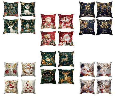 Cojines Fundas Navideñas x 4 lindos motivos