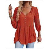Blusa suelta mujer XL cuello V vestidora