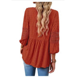 Blusa suelta mujer XL cuello V vestidora