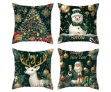 Cojines Fundas Navideñas x 4 (40cm x 40cm)  Diseños Exclusivos