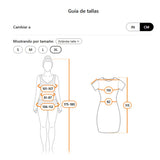 Vestido Elegante de Mujer XL con Cuello en V Estampado