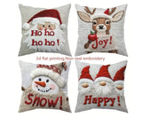 Cojines Fundas Navideñas x 4 (40cm x 40cm)  Diseños Exclusivos