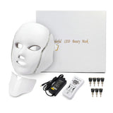 Mascara led 7 colores fototerapia tratamiento facial