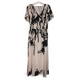 Vestido elegante XL de mujer con cuello en V, romántico,