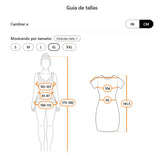 Vestido elegante XL de mujer con cuello en V, romántico,