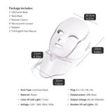 Mascara led 7 colores fototerapia tratamiento facial