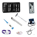 Sutura Kit Medico 11 (kit Sutura 9 piezas +  Tensiometro, Otoscopio Completo