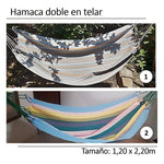 Hamaca  En Telar Doble 1,20x2,20m - Sendai Group