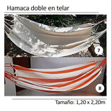 Hamaca  En Telar Doble 1,20x2,20m - Sendai Group