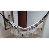 Hamaca En Telar Familiar 1,60x2,40 Con Macrame - Sendai Group