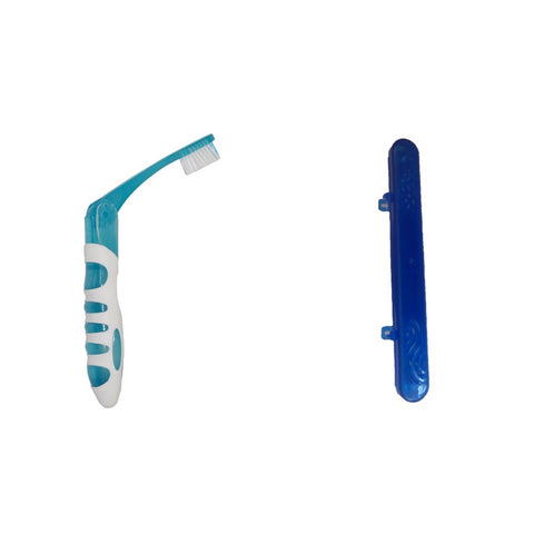 Cepillo dental viajero x 10 unidades + portacepillo
